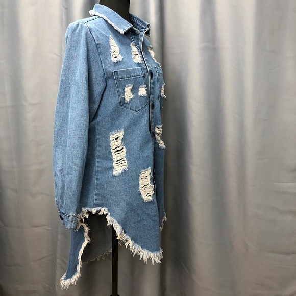 Fashion Nova- Vermana Tunic - Denim - Picture 2 of 5